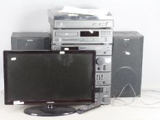 Sony stereo equipment including turntabl