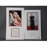 A Meryl Streep autograph montage compris