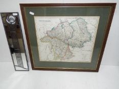 Westmorland vintage Map in frame, togeth