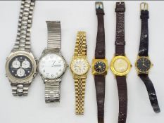 A collection of wristwatches to include Accurist, Sekonda, Zeon and similar.