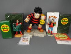 Robert Harrop Designs - A collection of boxed The Beano, Dandy figures to include Biffo the bear,