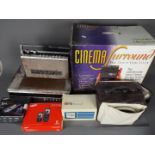 A boxed Cinema Surround Sound System,