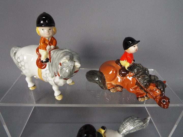 Beswick - Three Norman Thelwell figurines comprising Learner, Pony Express and Kick Start, - Image 3 of 6