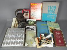 Lot to include a photograph album containing photographs of vintage transportation, trains,