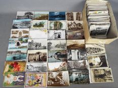 Deltiology - In excess of 500 early to mid period UK and foreign topographical and subject cards.