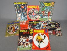 Football Sticker Albums - A collection of complete and part complete sticker / card albums to