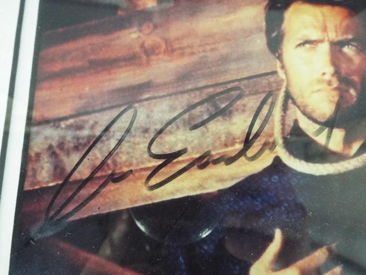 Clint Eastwood - A signed photograph, mounted and framed under glass, - Image 3 of 6