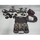 Fresh water Carp / Barbel / 6 x Course Fishing reels - Mitchell 300, SGT 4000X, Okuma L1000,