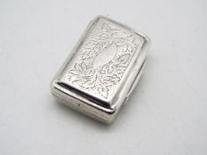 A George III, hallmarked silver vinaigrette,