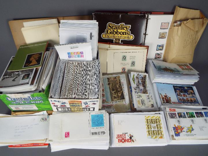 Philately - A collection of loose stamps, covers, first day covers, album of mint stamps,