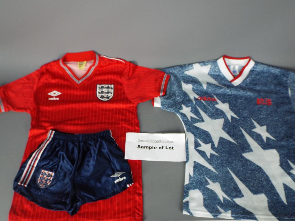 A collection of vintage, replica football shirts, 1980's and later, varying sizes. - Image 3 of 15