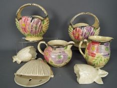 A collection of Art Deco and later ceramics to include Arthur Wood,