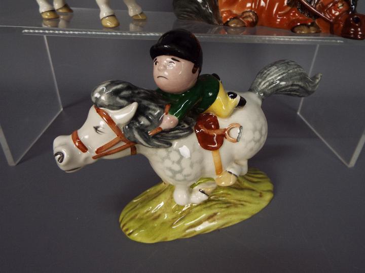 Beswick - Three Norman Thelwell figurines comprising Learner, Pony Express and Kick Start, - Image 2 of 6