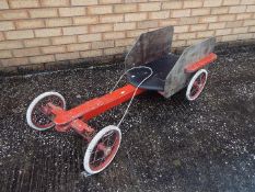 A scratch built go-kart,