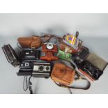 Photography - Vintage cameras and film cameras to include Pathescope H, Coronet, Kodak,