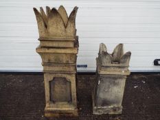 Two vintage chimney pots,