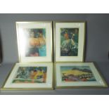 Four prints after Paul Gauguin, all moun