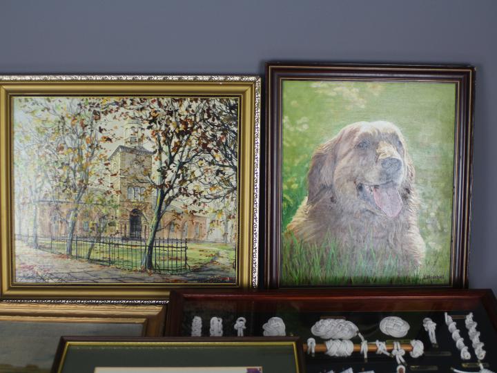 A small collection of oil paintings, fra - Image 4 of 4