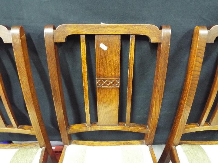 Four dining chairs with upholstered seat - Image 3 of 3