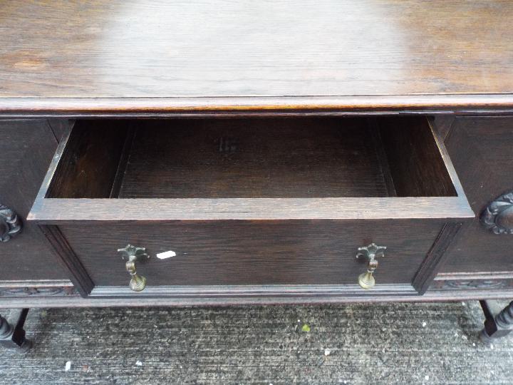 A mirror back, oak sideboard with carved - Image 4 of 4