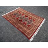 Pakistan - A hand knotted wool carpet,