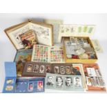 Lot to include a quantity of cigarette cards, loose and in albums,