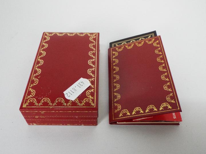 A Must de Cartier Briquet cigarette lighter contained in original box with paperwork. - Image 6 of 6