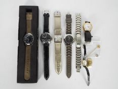 A collection of wristwatches to include Seiko, Avia, Cotton Trading and similar,