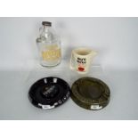 Breweriana - Lot to include a glass Greenall's Draught Beer Jug, a Whyte & Mackay water jug,