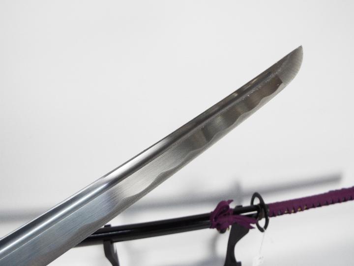 A pair of good quality reproduction Samurai swords comprising katana and wakizashi, - Image 9 of 9