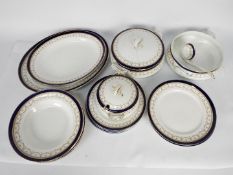 A quantity of Alfred Meakin Bleu De Roi dinner wares, including tureens, plates and similar.