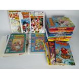 A collection of Beano and Dandy albums, Disney Weekly magazine and similar.