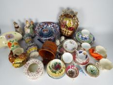 Mixed lot of ceramics to include blue and white, Chinese, Royal Doulton, Arthur Wood and similar,