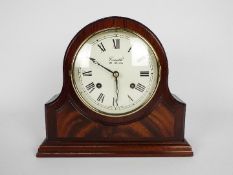 A Comitti of London mahogany cased mantel clock,