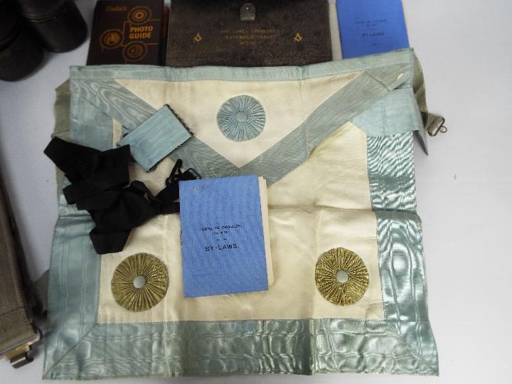 A mixed lot of collectables to include field glasses, Kodak Retinette, Masonic items, - Image 2 of 5
