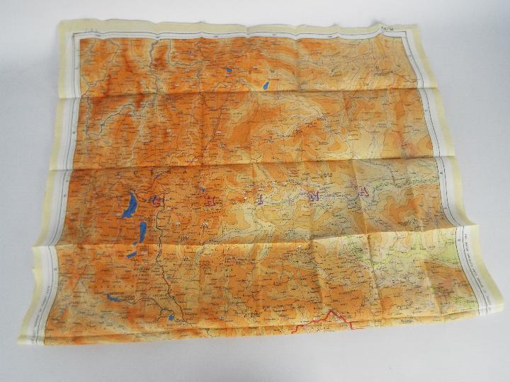 WW2 Silk Escape Map of China- Double-sided, marked 44M and 44L. - Image 6 of 6