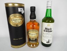 Black & White whisky, standard size bottle,