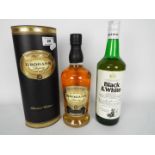 Black & White whisky, standard size bottle,