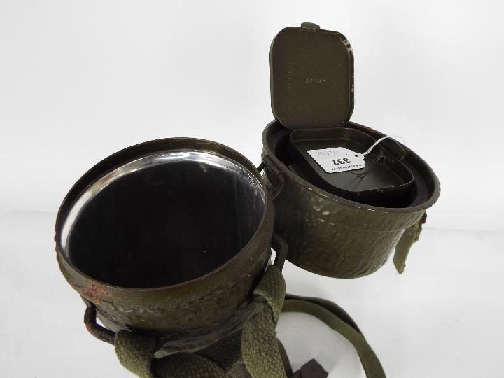 A German Bundeswehr gas mask canister, approximately 33 cm (h). - Image 4 of 4