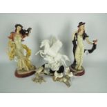 Lot to include a Royal Doulton figurine entitled Pegasus # HN3547, with display plinth,