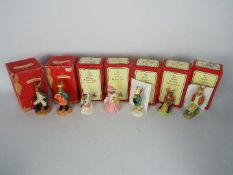 Seven boxed Royal Doulton Bunnykins figurines to include Sheriff Of Nottingham, Prince John,