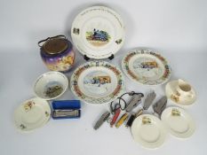 A collection of ceramics to include Thomas The Tank Engine and similar and a quantity of folding