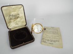 A 9ct gold cased, full hunter pocket watch by James William Benson,