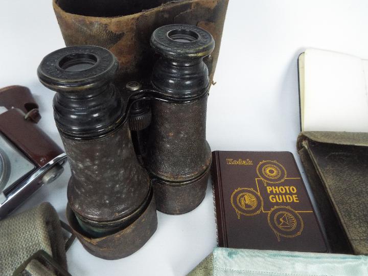 A mixed lot of collectables to include field glasses, Kodak Retinette, Masonic items, - Image 4 of 5