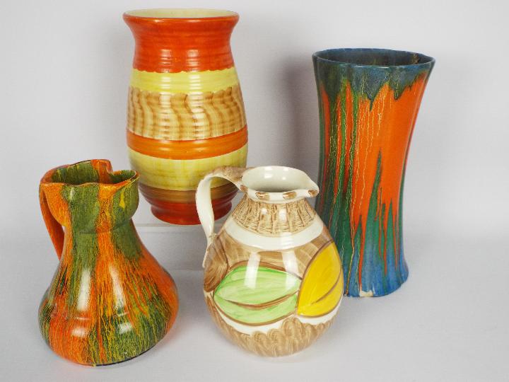 Art Deco ceramics to include Wadeheath, Myott and similar.