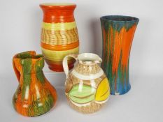 Art Deco ceramics to include Wadeheath, Myott and similar.