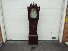 A good 19th century 8-day longcase clock signed to the 14 inch arched,