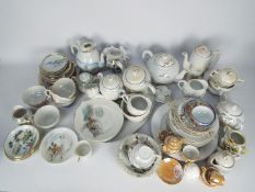 A mixed lot of Oriental tea wares, two b