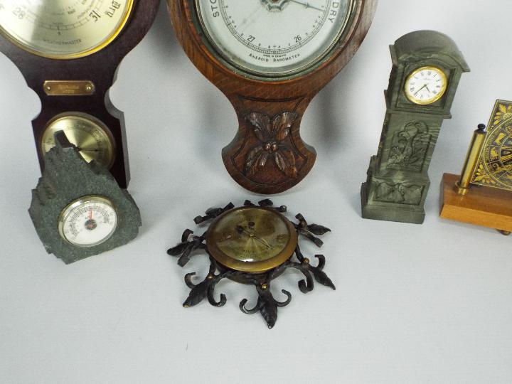 Two banjo barometers and a collection of - Image 4 of 5