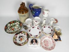 Mixed ceramics to include a Royal Doulto